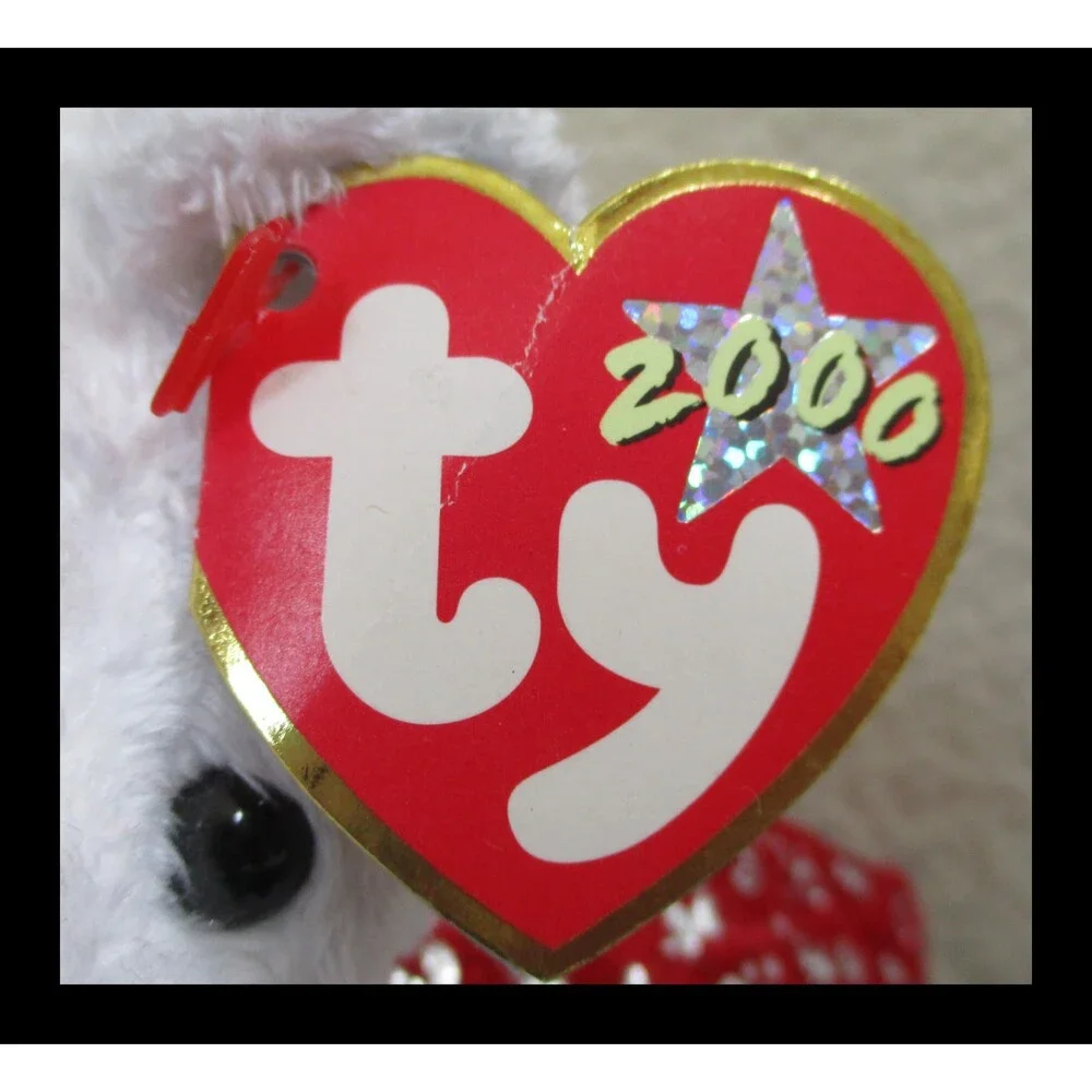 Ty Beanie Baby 2000 Holiday Teddy CREASED TAG